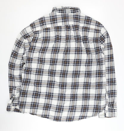 H&M Men’s Multicoloured Plaid Button-Up Shirt XL