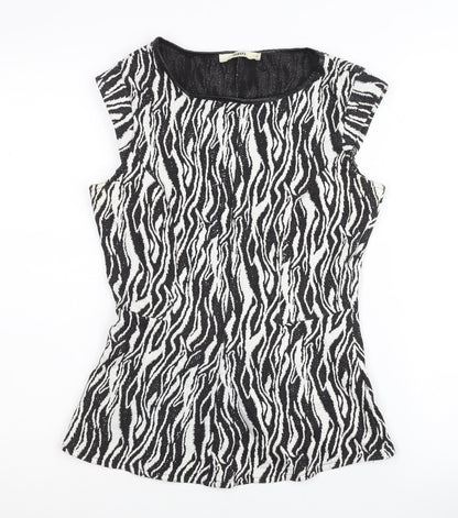 Womens UK Size S Oasis Multicoloured Basic Blouse