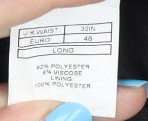 Moss London Men's Grey Jogger Trousers, Size 32, Elastic Waist