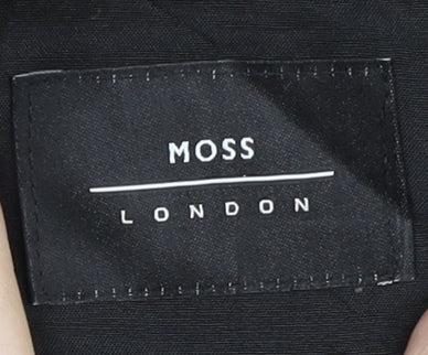 Moss London Men's Grey Jogger Trousers, Size 32, Elastic Waist