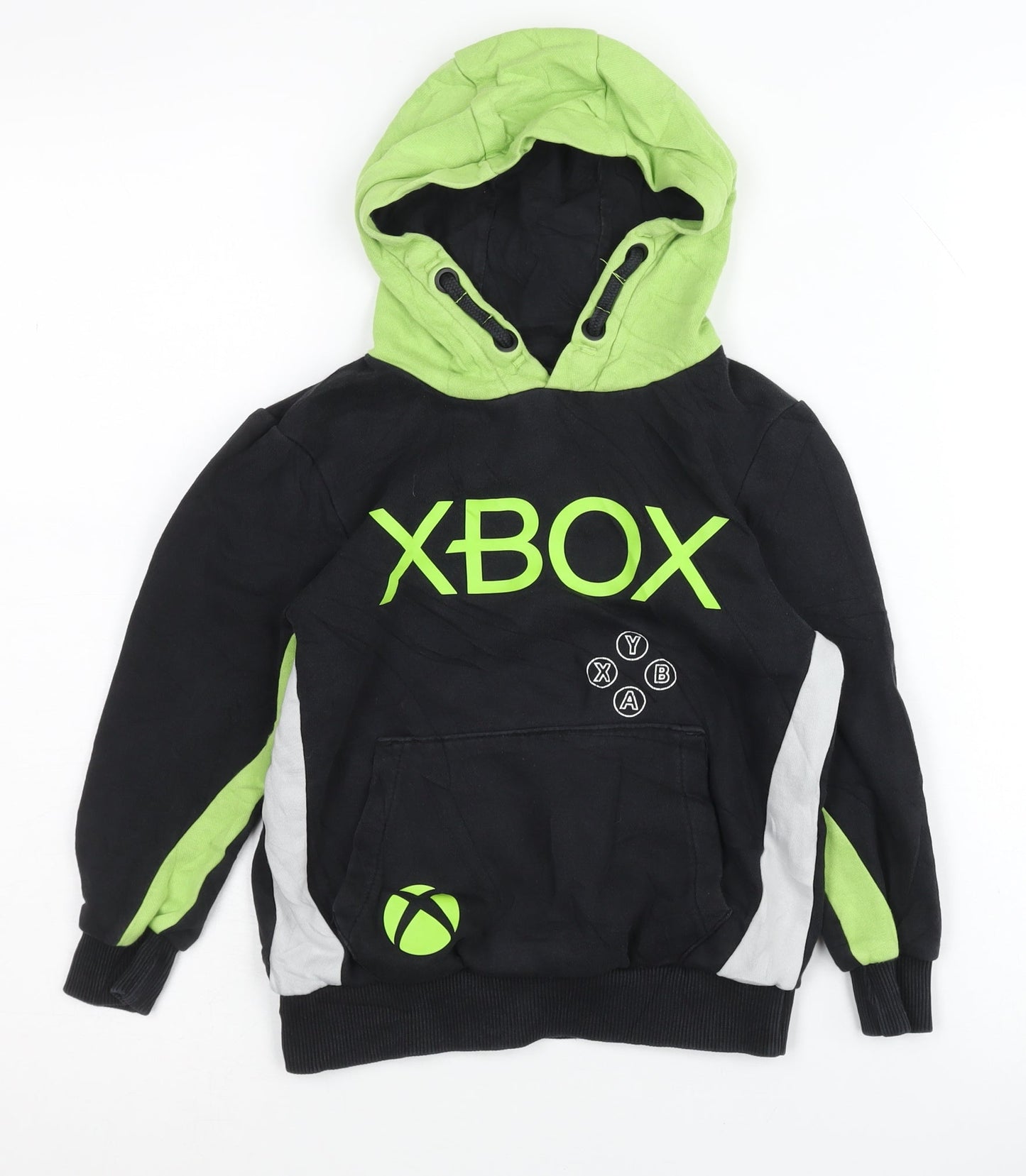 XBOX Boys Black Hoodie, 5-6 Years - Gaming Style