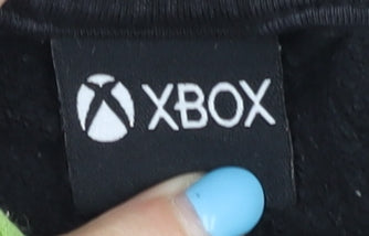 XBOX Boys Black Hoodie, 5-6 Years - Gaming Style