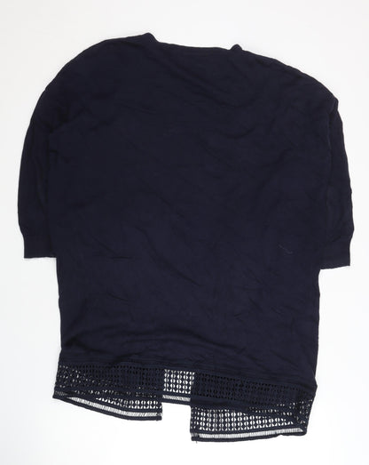Womens UK Size 14 Dorothy Perkins Blue Cardigan Jumper
