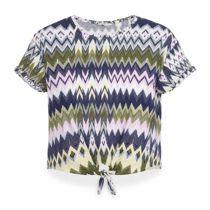 Womens UK Size 18 Red Herring Multicoloured Basic T-Shirt