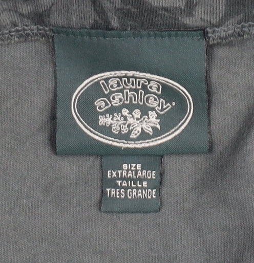 Laura Ashley Women's Grey Floral Midi Pencil Skirt