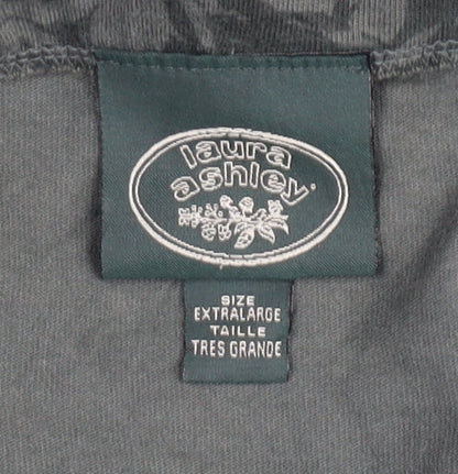 Laura Ashley Women's Grey Floral Midi Pencil Skirt