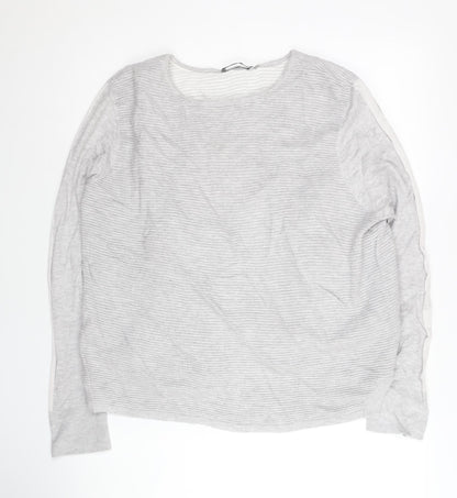 Womens UK Size 16 Mint Velvet Grey Cardigan Jumper