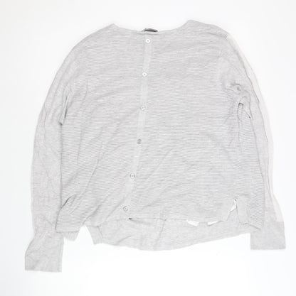 Womens UK Size 16 Mint Velvet Grey Cardigan Jumper