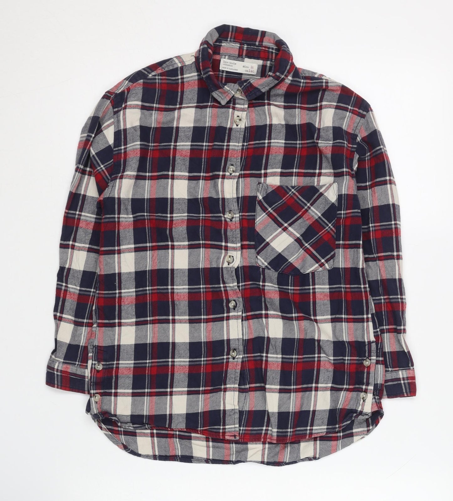 Zara Girls Multicoloured Button-Up Shirt - 10 Years