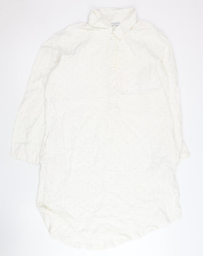 The White Company Women's White S Shirt Dress