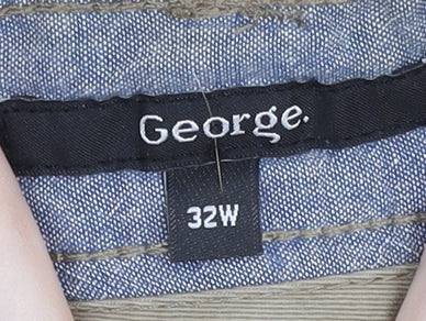 George Men's Beige Chino Shorts Size 32