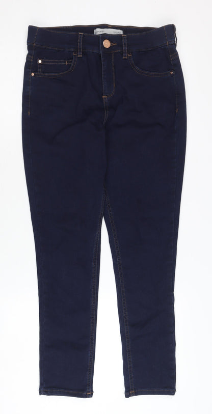 George Women's Blue Skinny Jeans S 10-12 Stretch Slim