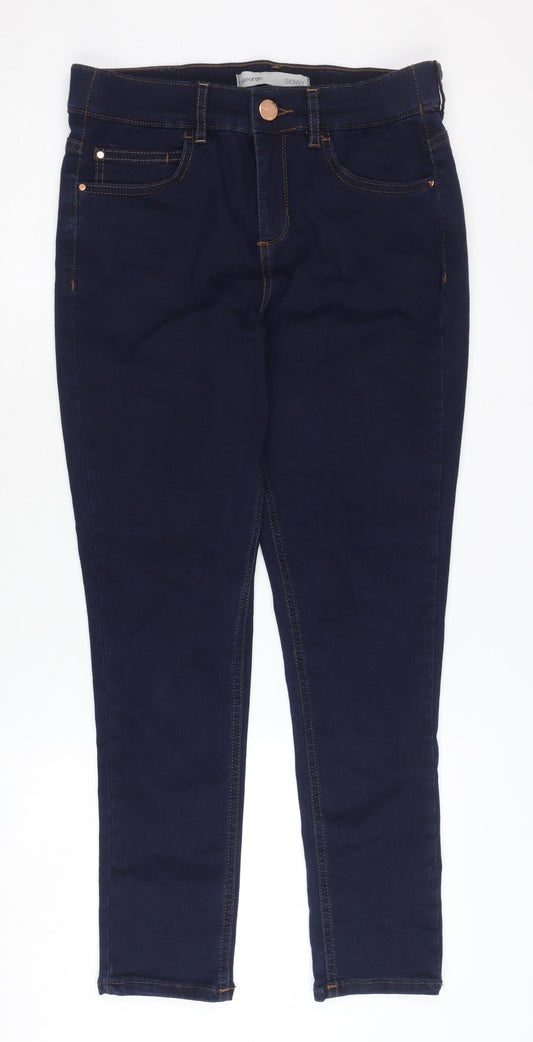 George Women's Blue Skinny Jeans S 10-12 Stretch Slim
