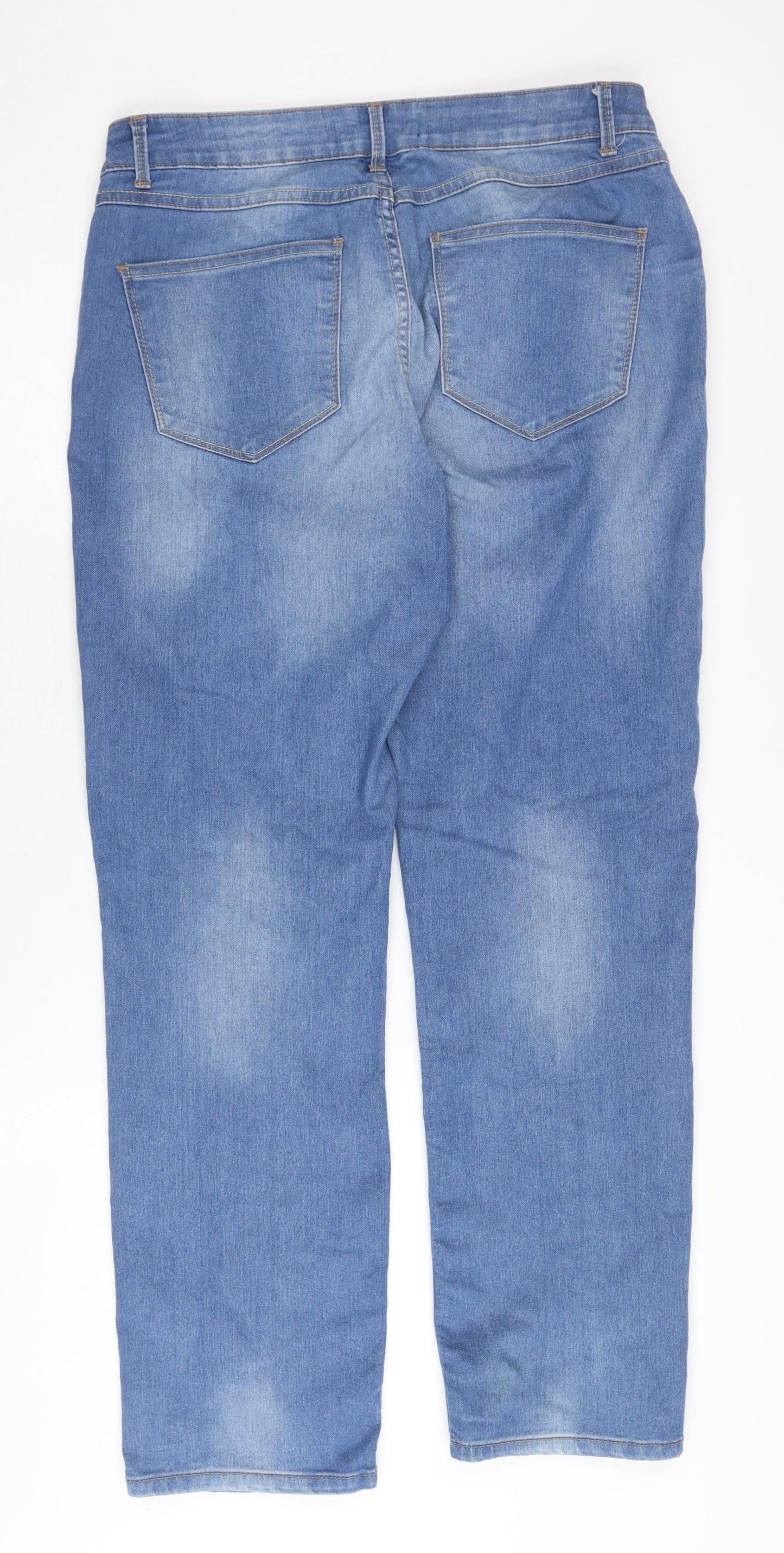 Peacocks Women's Blue Slim Straight Jeans Size 12