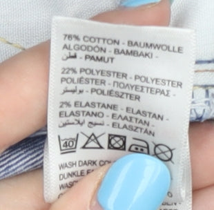 Peacocks Women's Blue Slim Straight Jeans Size 12