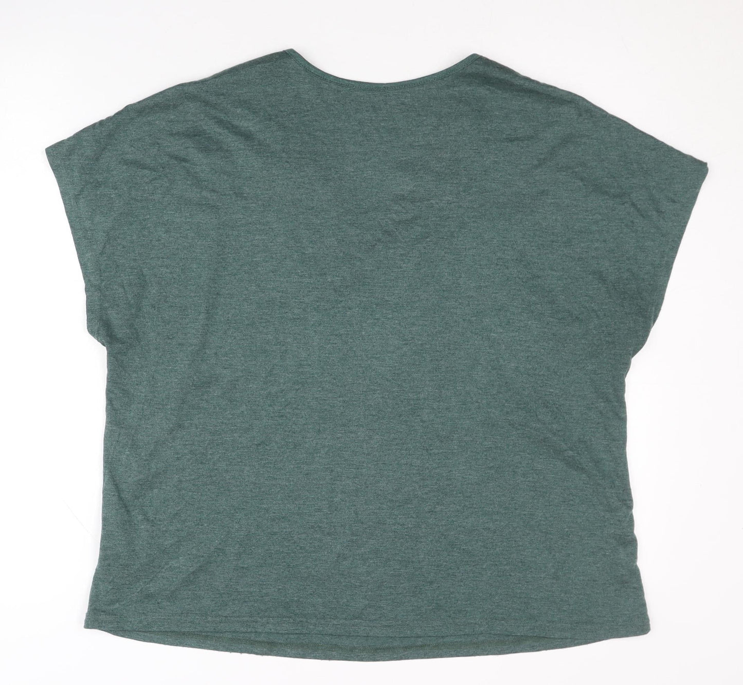 Womens UK Size XL Emery Rose Green Basic T-Shirt