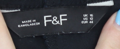 F&F Women's Black Trousers Size 16