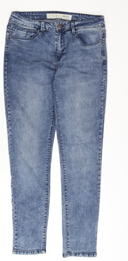 Denim Co. Women's Blue Skinny Jeans Size 14