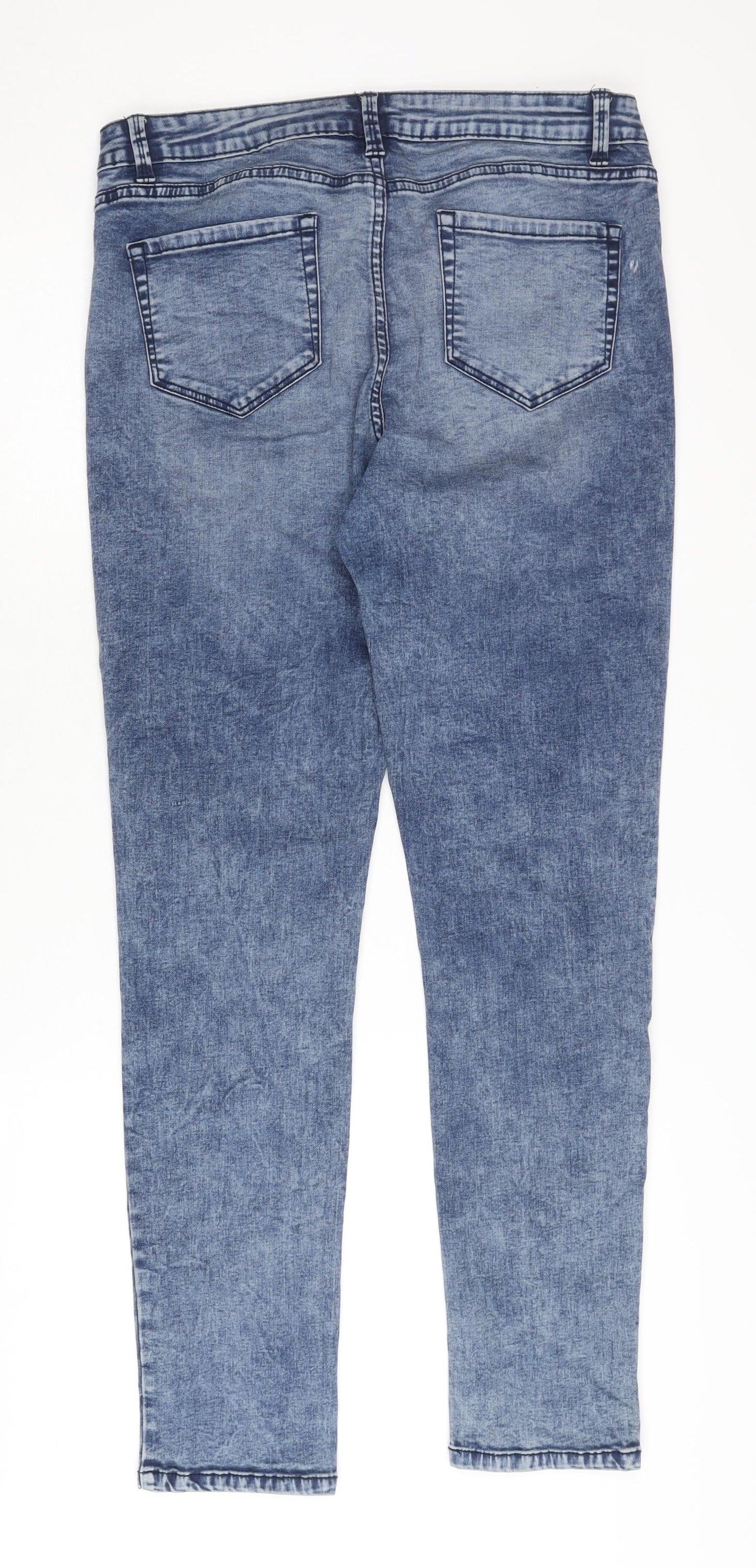 Denim Co. Women's Blue Skinny Jeans Size 14