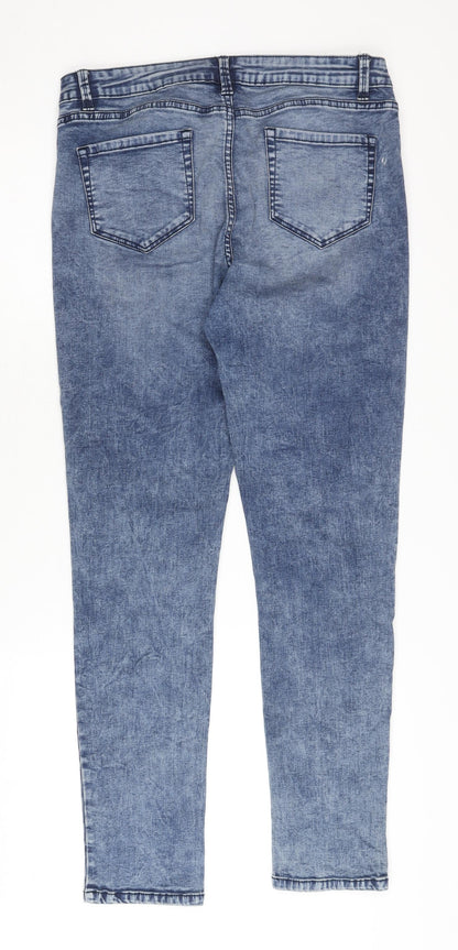 Denim Co. Women's Blue Skinny Jeans Size 14