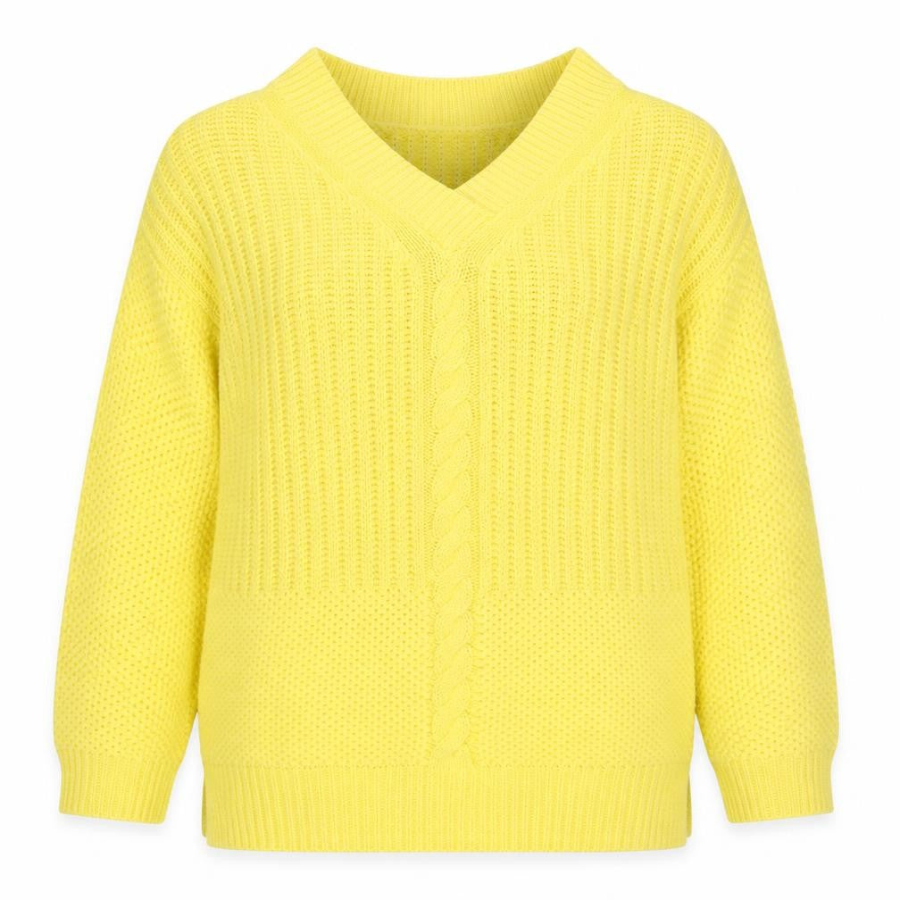 Womens UK Size 12 TU Yellow Pullover Jumper