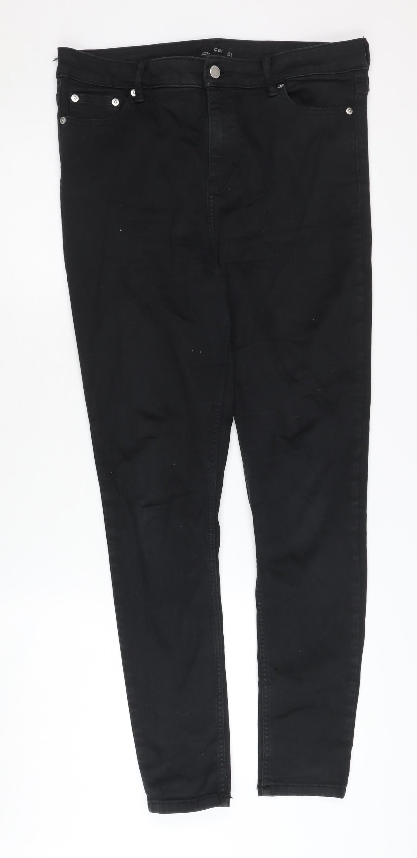 F&F Women's Black Jeans Size 14 - Excellent Condition