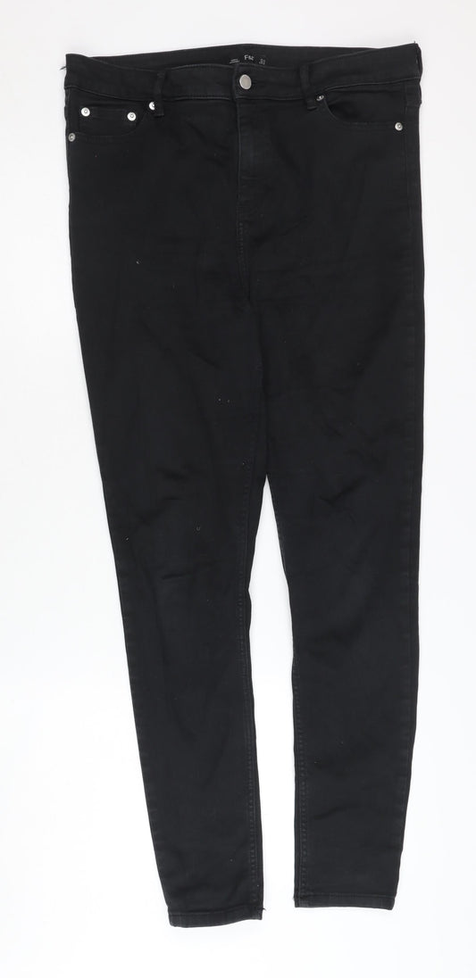 F&F Women's Black Jeans Size 14 - Excellent Condition