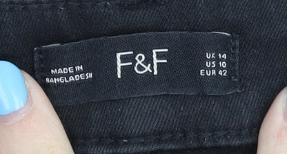 F&F Women's Black Jeans Size 14 - Excellent Condition