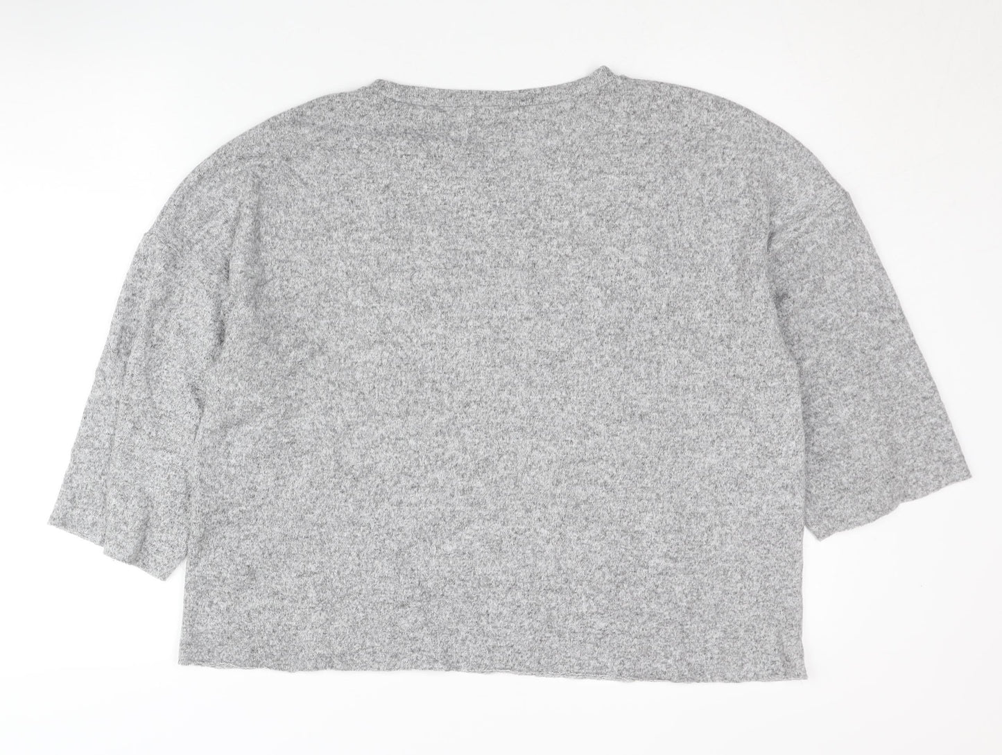 Womens UK Size 12 Zara Grey Pullover Jumper