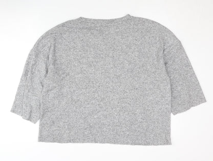 Womens UK Size 12 Zara Grey Pullover Jumper