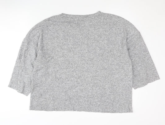 Womens UK Size 12 Zara Grey Pullover Jumper