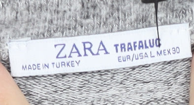 Womens UK Size 12 Zara Grey Pullover Jumper