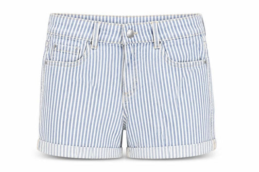 Cubus Girls Blue Striped Denim Shorts Age 12 Years Chino Style