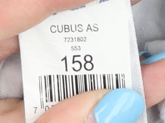 Cubus Girls Blue Striped Denim Shorts Age 12 Years Chino Style