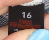 George Women's Blue Distressed Denim Jeans Size 16