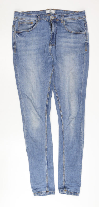 Don't Think Twice Men’s Blue Straight Leg Jeans 36W 34L