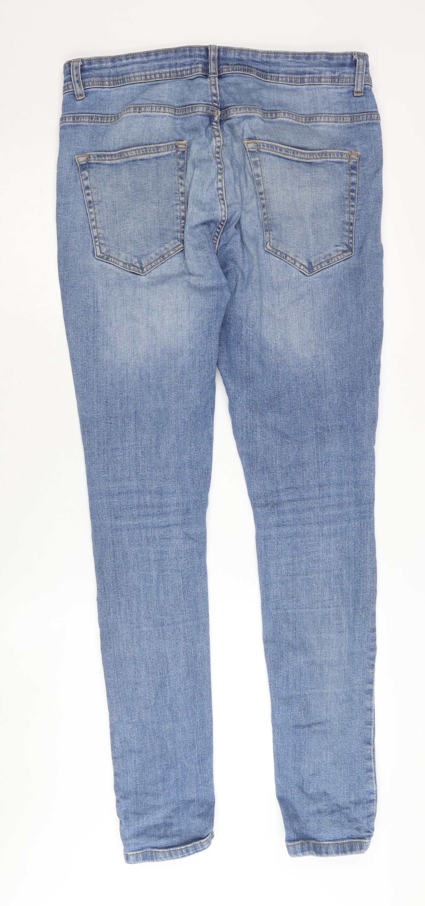 Don't Think Twice Men’s Blue Straight Leg Jeans 36W 34L