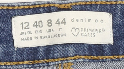 Primark Women's Blue Skinny Jeans Size 12