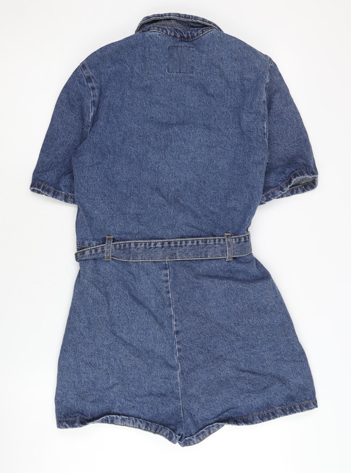 Denim Co. Women's Blue Denim Jumpsuit, Size 8, Casual