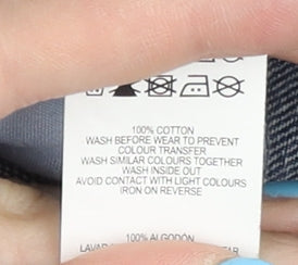 Denim Co. Women's Blue Denim Jumpsuit, Size 8, Casual