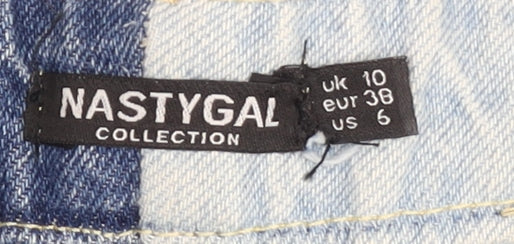 Nasty Gal Women's Multicoloured Denim Shorts Size 10