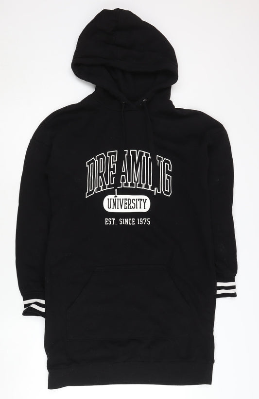 H&M Women's Black Pullover Hoodie Size 6