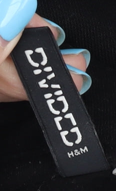 H&M Women's Black Pullover Hoodie Size 6