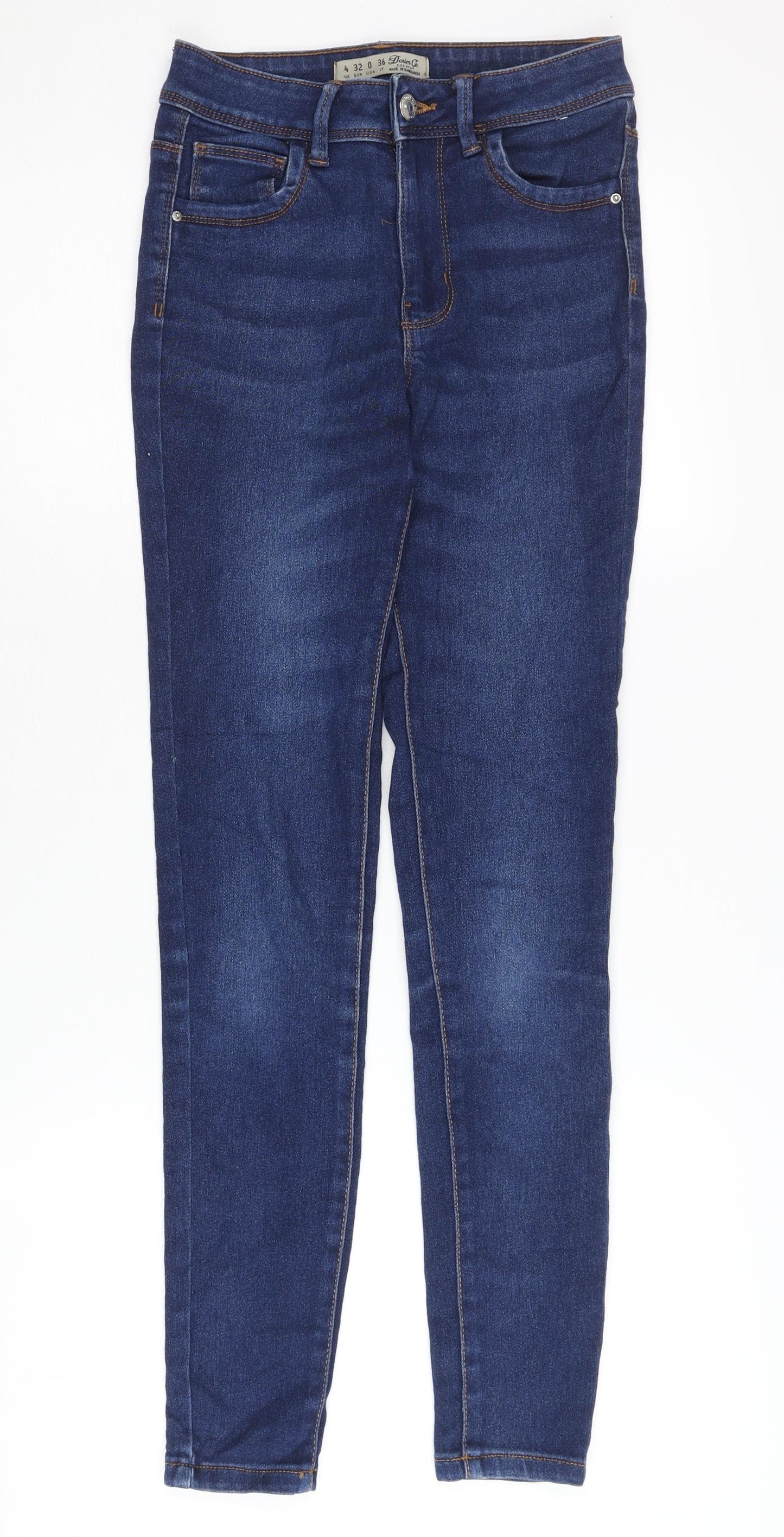 Denim Co. Women's Blue Skinny Jeans Size 4