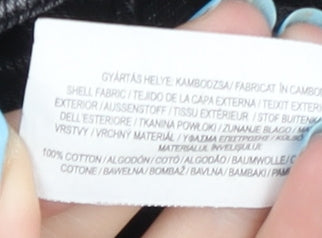 Denim Co Women's Black Wide-Leg Distressed Jeans Size 12