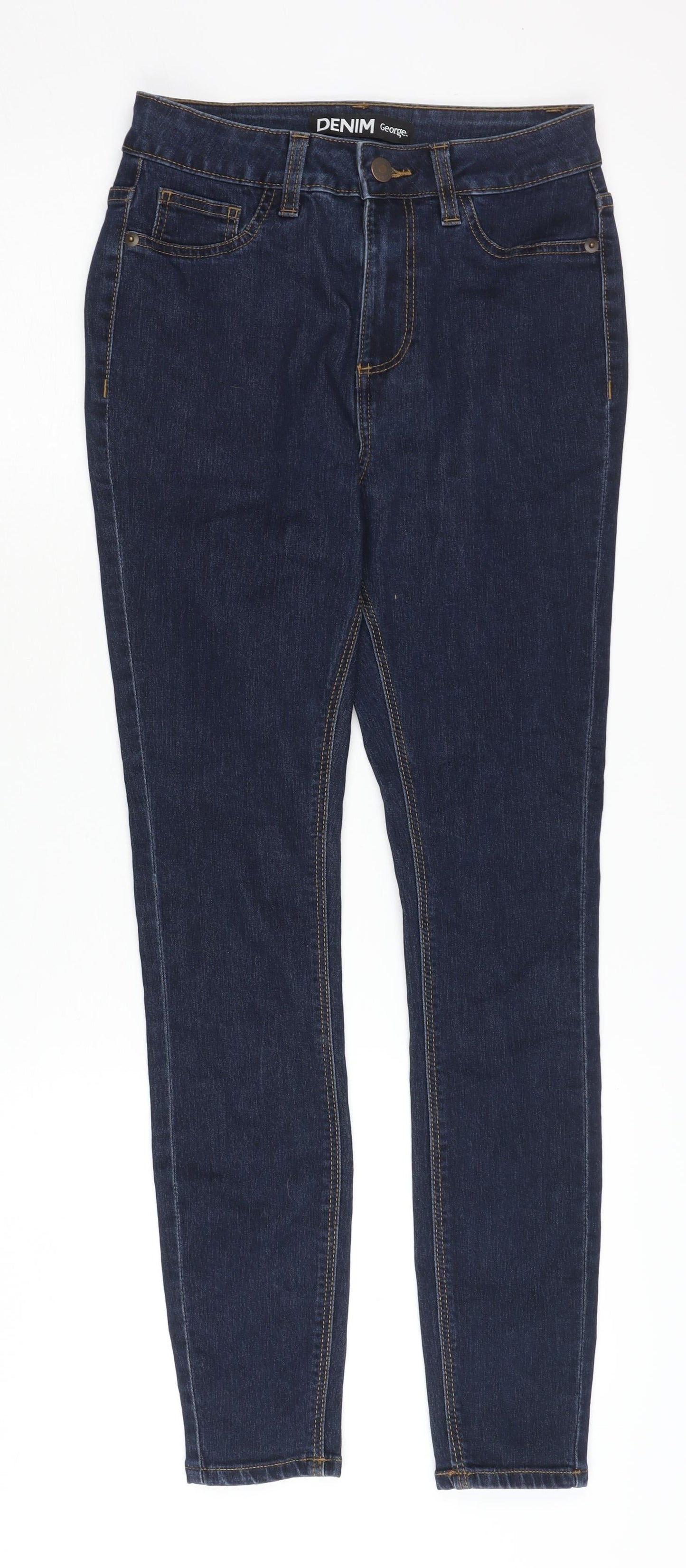 George Women's Blue Skinny Jeans Size 8