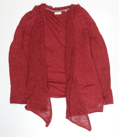 Womens UK Size 14 Fat Face Red Cardigan Jumper