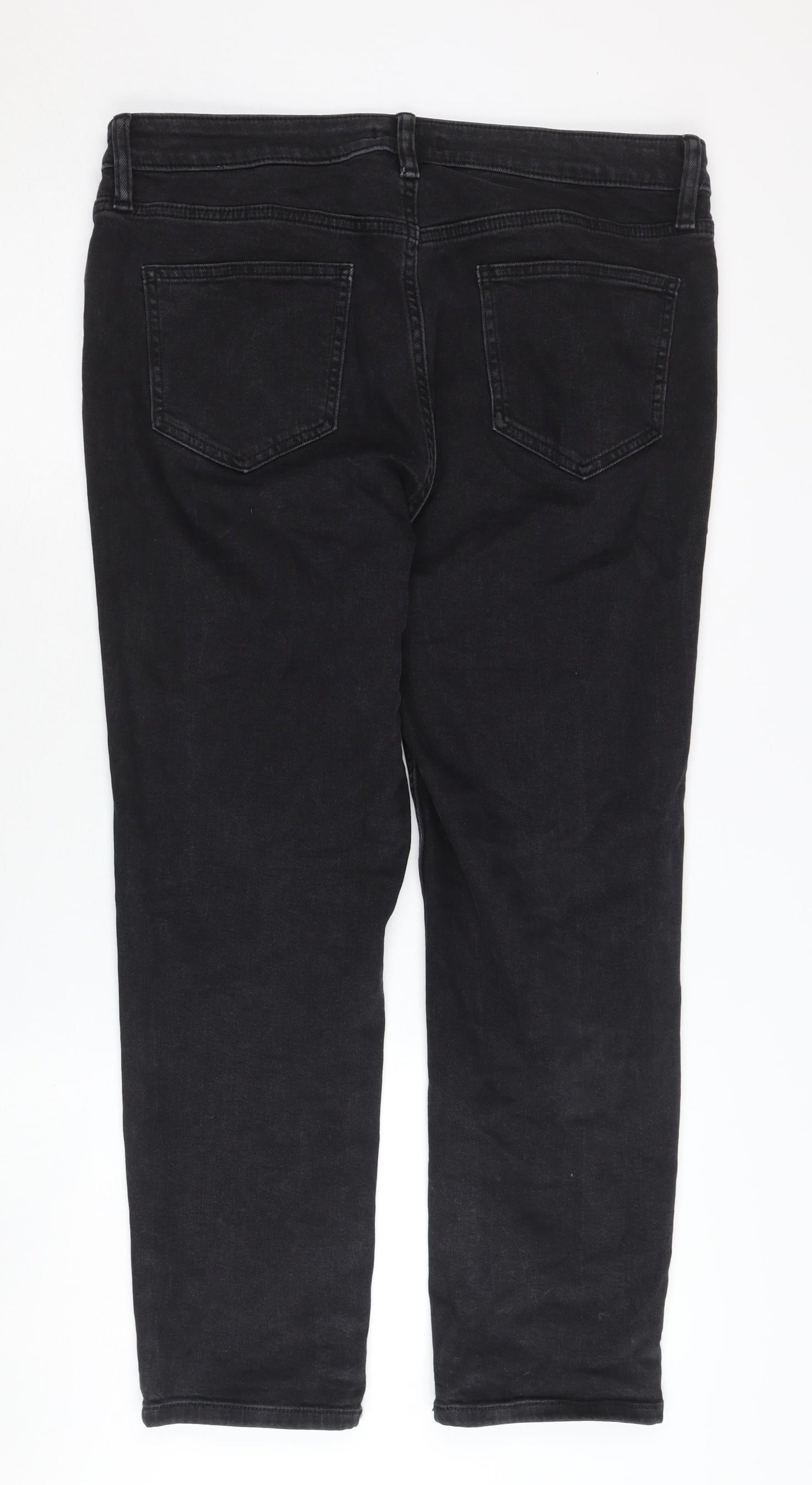 F&F Women's Black Straight Jeans Size 14