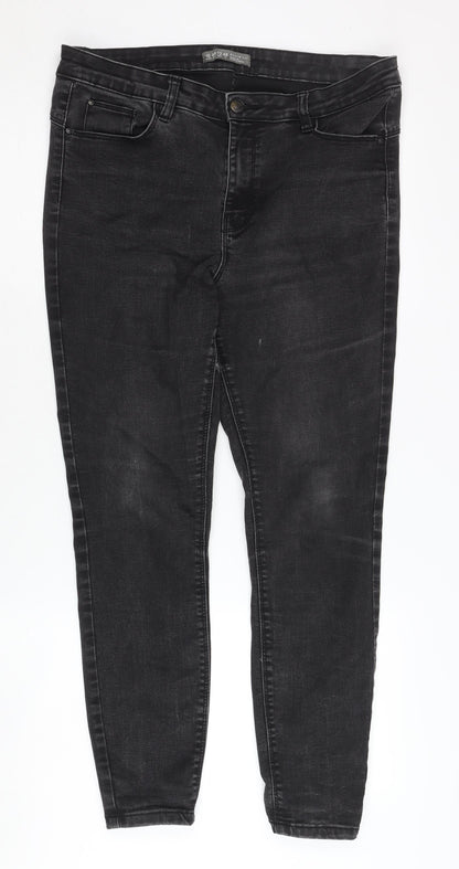 denim co Women's Black Skinny Jeans Size 16