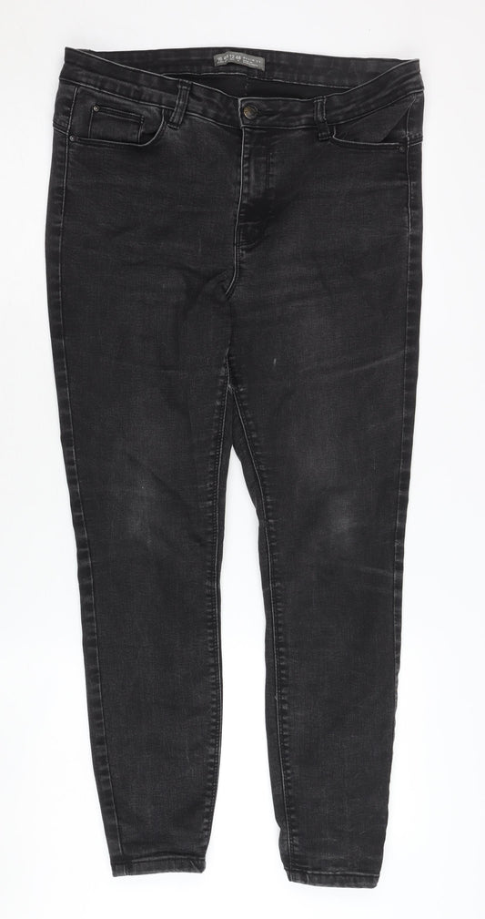 denim co Women's Black Skinny Jeans Size 16